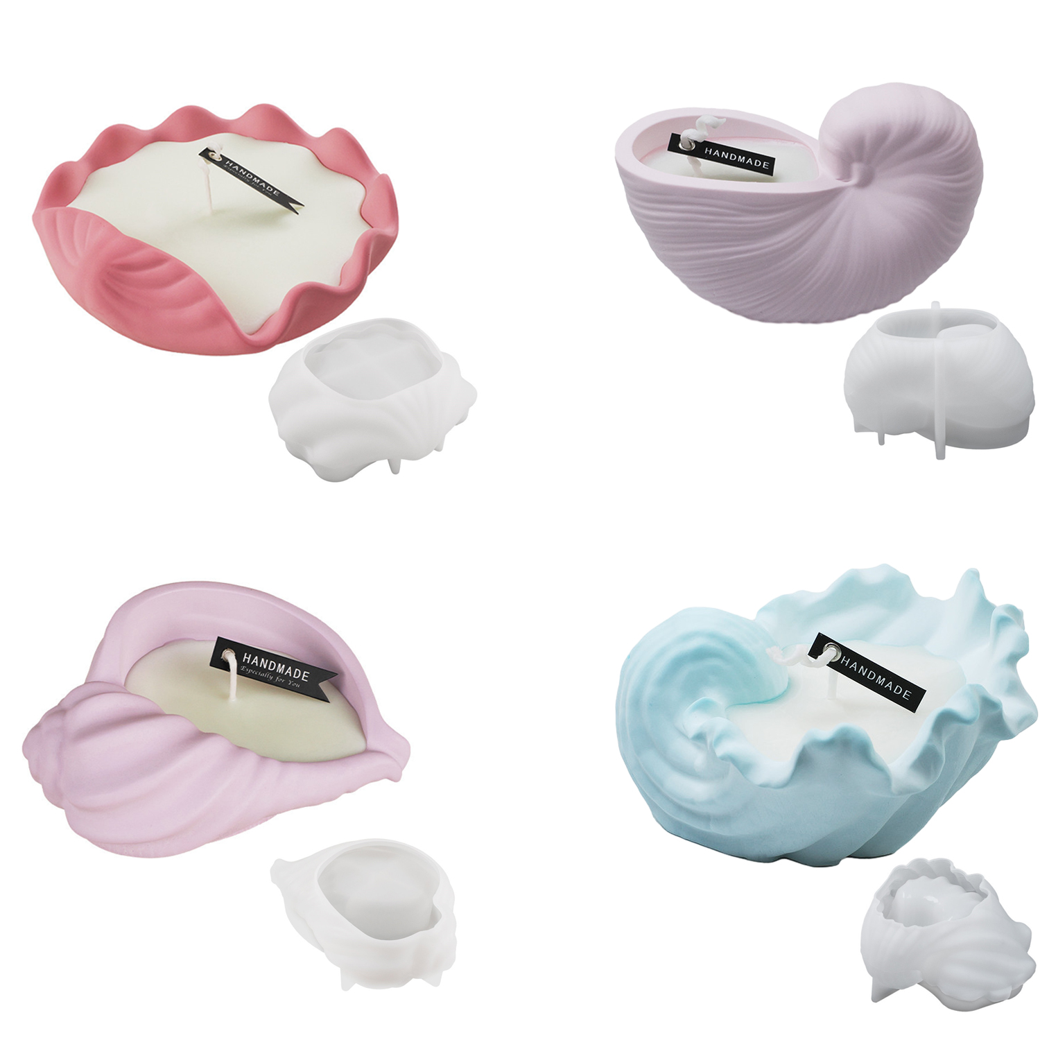 Candle Making Supplies Online - Conch Shell Aromatherapy Candle Mugs Crystal