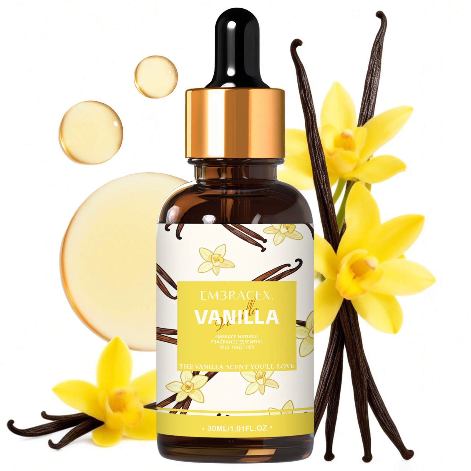 Candle Souvenir - 30ml Vanilla Essential Oil Perfume Skincare