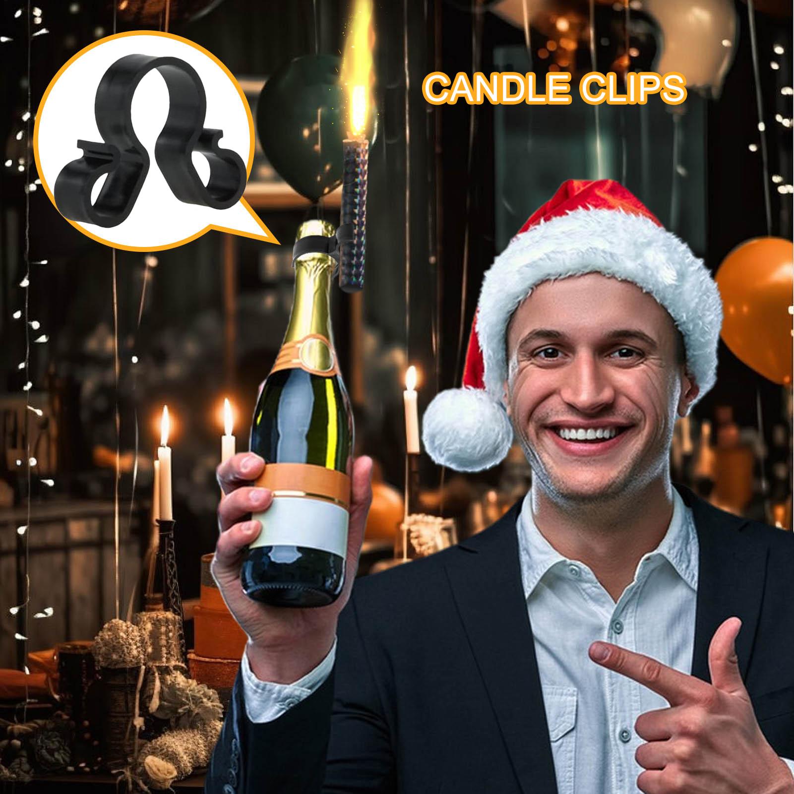 Candle Holder Supplies - Champagne Safety Clips Anti-slip Buckle Holder