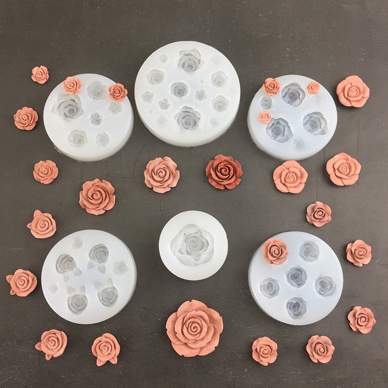 3D Rose Flower Shape Leaf Sili - đánh giá và giá Candle Making Supplies Online