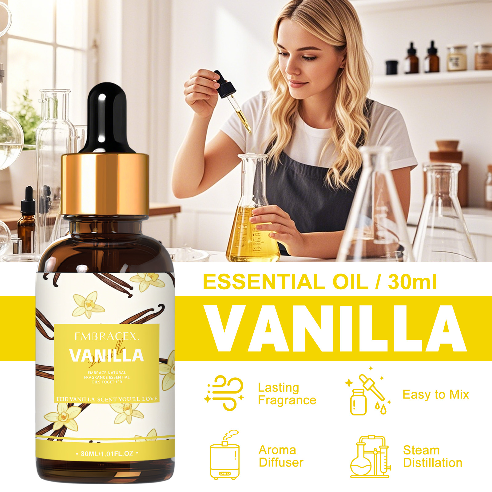 30ml Vanilla Essential Oil Per - đánh giá và giá Candle Souvenir