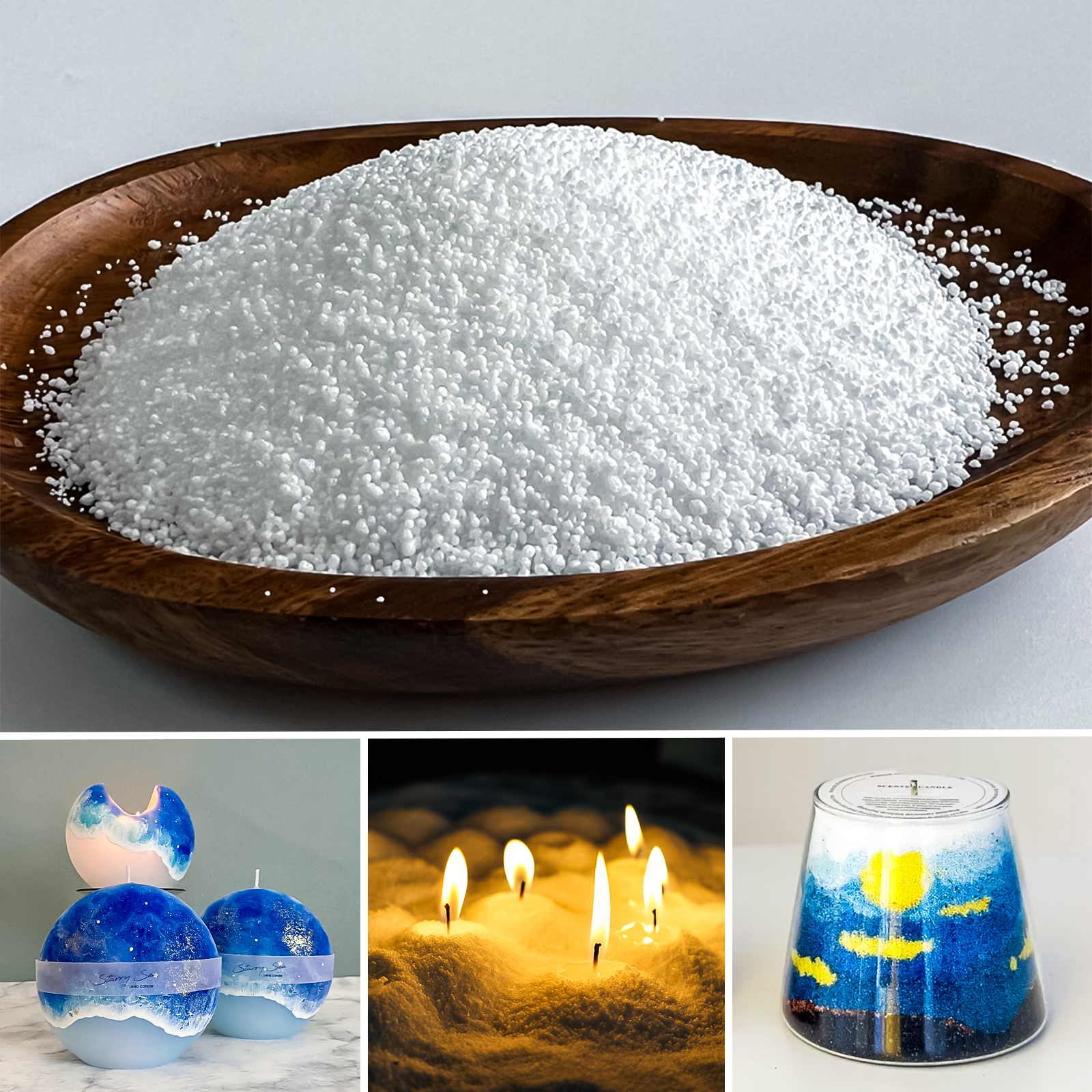 500g-1kg Sand Wax Ice Flower W - đánh giá và giá Candle Making Supplies Online