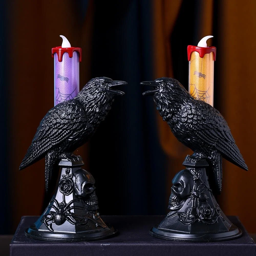 New Black Crow Statue Glowing  - đánh giá và giá Candle Supplies Europe