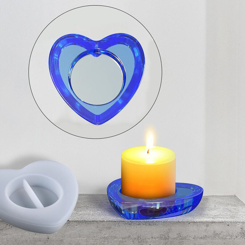 Oval Candlestick Silicone Hear - đánh giá và giá Candle Holder Supplies