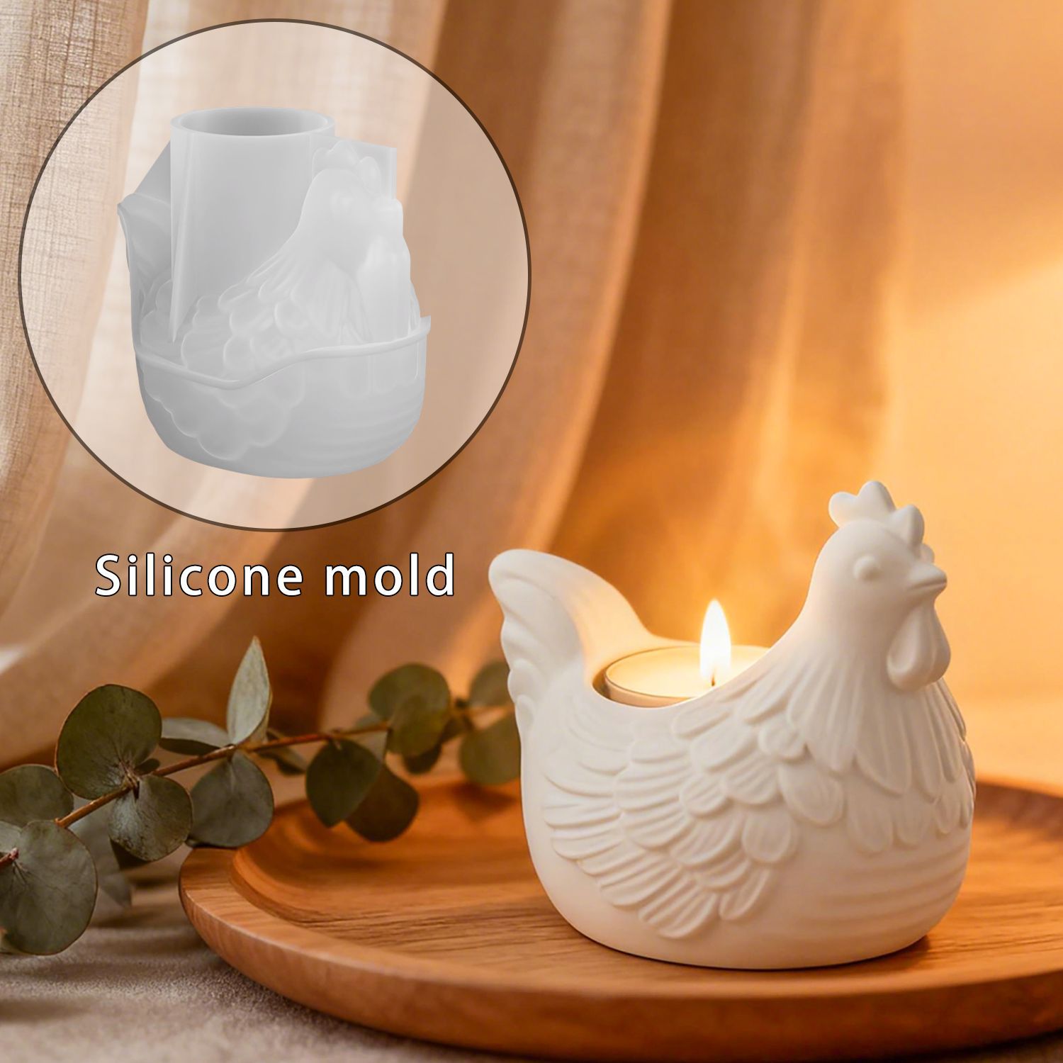 DIY 3D Little Chicken Candle H - đánh giá và giá Candle Holder Supplies