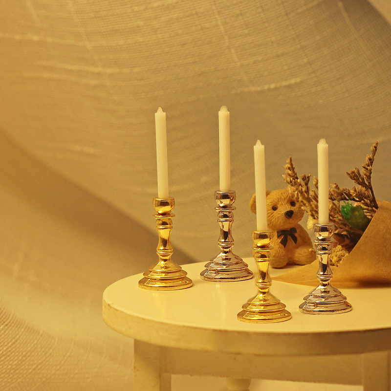 ⭐ 1Pair 1:12 Dollhouse Miniatu - đánh giá và giá Candle Holder Supplies