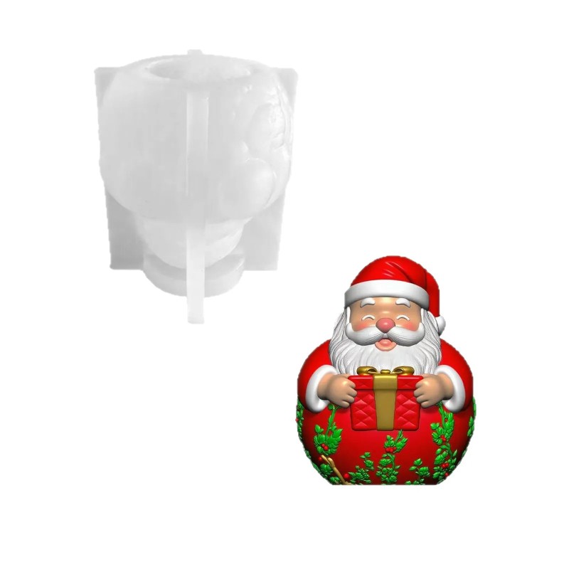 three-dimensional santa claus  - đánh giá và giá Candle Souvenir